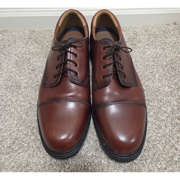 Dockers Red Brown Leather Cap Toe Oxford Dress Shoes Men\'s Size 16M main image 4